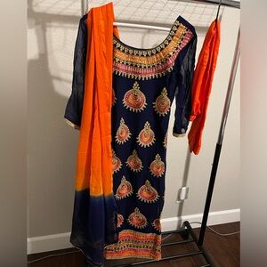 Three piece brand new suit with pants and dupatta